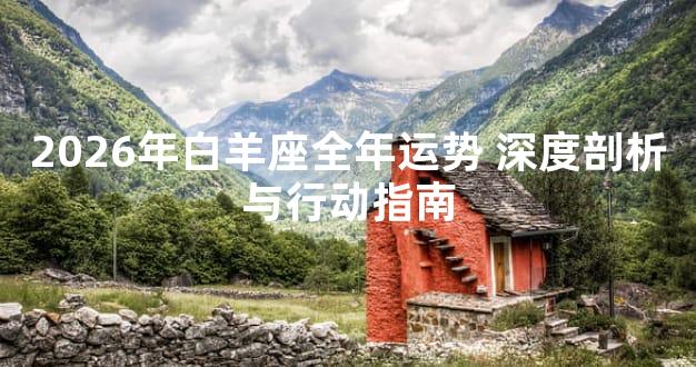 2026年白羊座全年运势 深度剖析与行动指南
